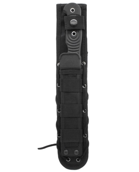 Kizlyar Supreme - нож Maximum Tacwash Black g10 handle Black molle sheath - 4