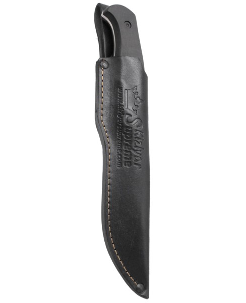 Kizlyar Supreme - нож туристический Caspian D2 Stone Wash, Horn Beam Handle, Leather Sheath - 4