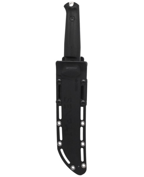 Kizlyar Supreme - нож Senpai Stone wash, black kraton handle, polyamide sheath - 4