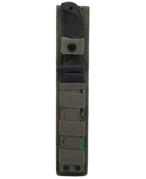 Kizlyar Supreme - нож туристический Dominus AUS-8 Stone Wash Black Kraton Handle, Camo Molle Sheath - 4